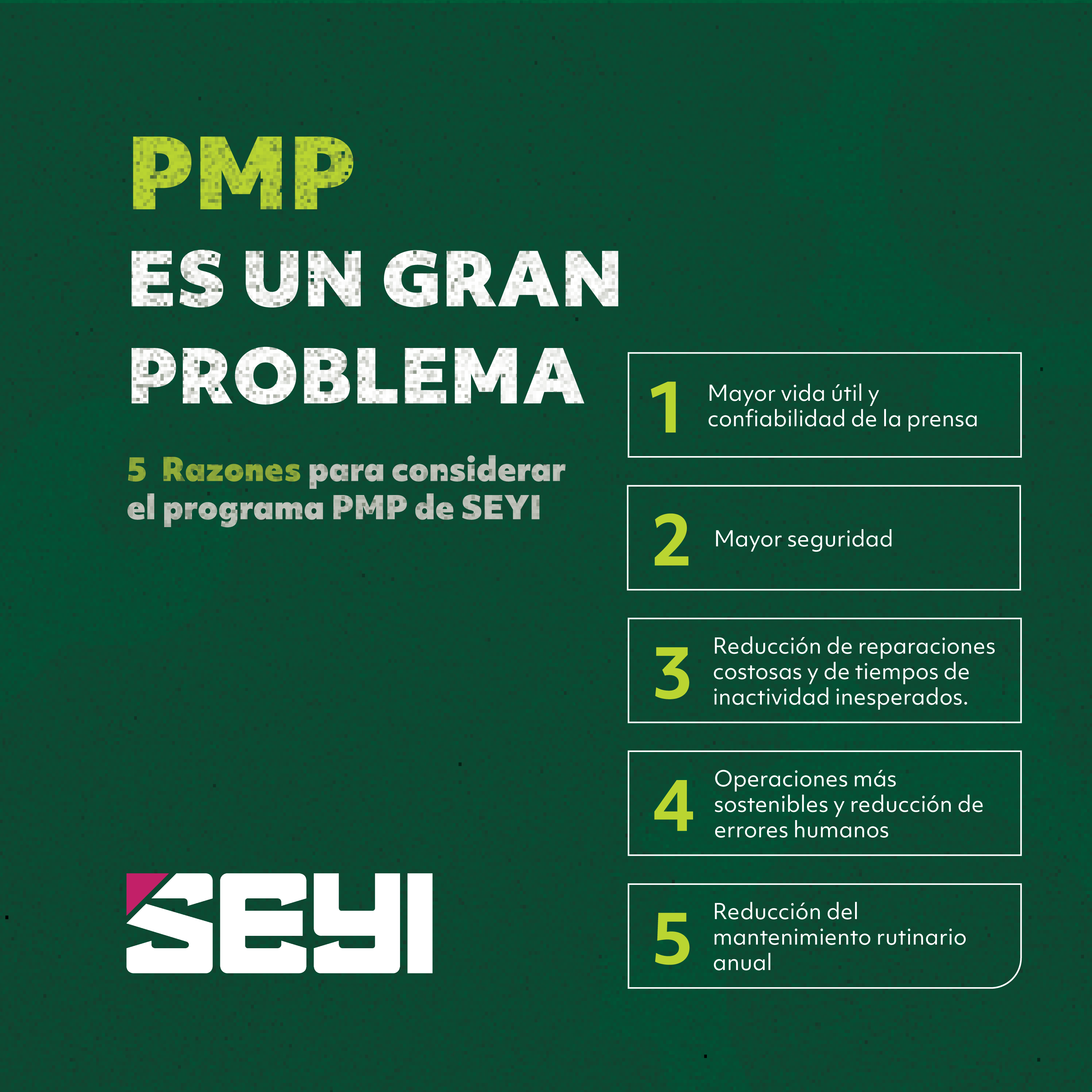 SEYI’s Preventative Maintenance Program